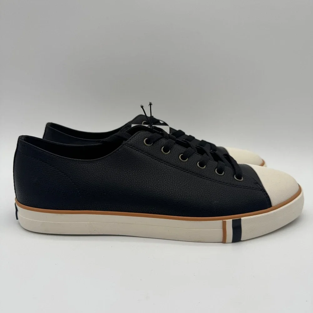 Ben Sherman Dorset Lo LX Black Low Top Sneakers Men's Size‎ 12 NEW